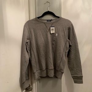 NWT Polo by Ralph Lauren Gray Sweatshirt Medium